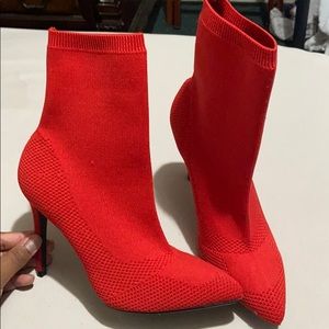 Knit Heeled Booties